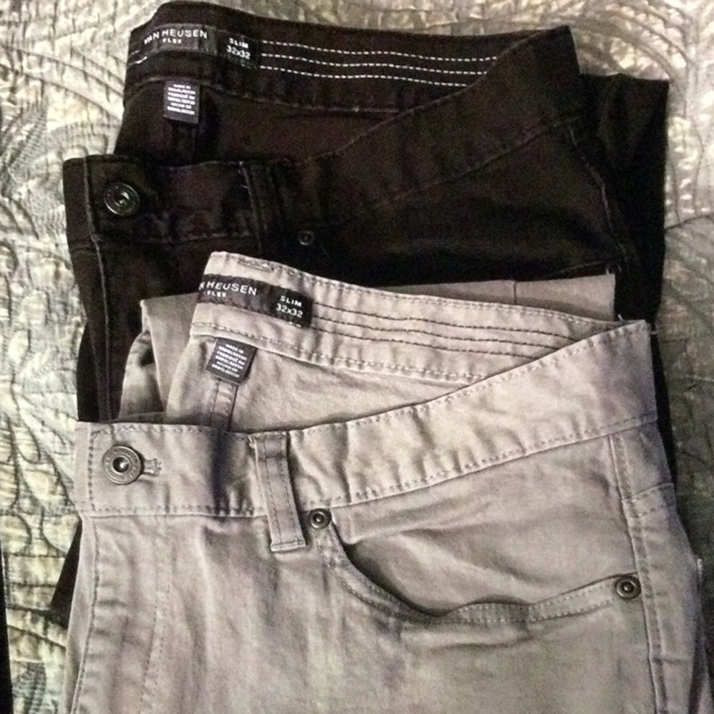 Van Heusen Flex slim pants 32 x 32 lot